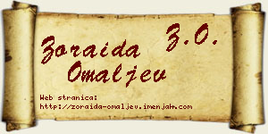 Zoraida Omaljev vizit kartica